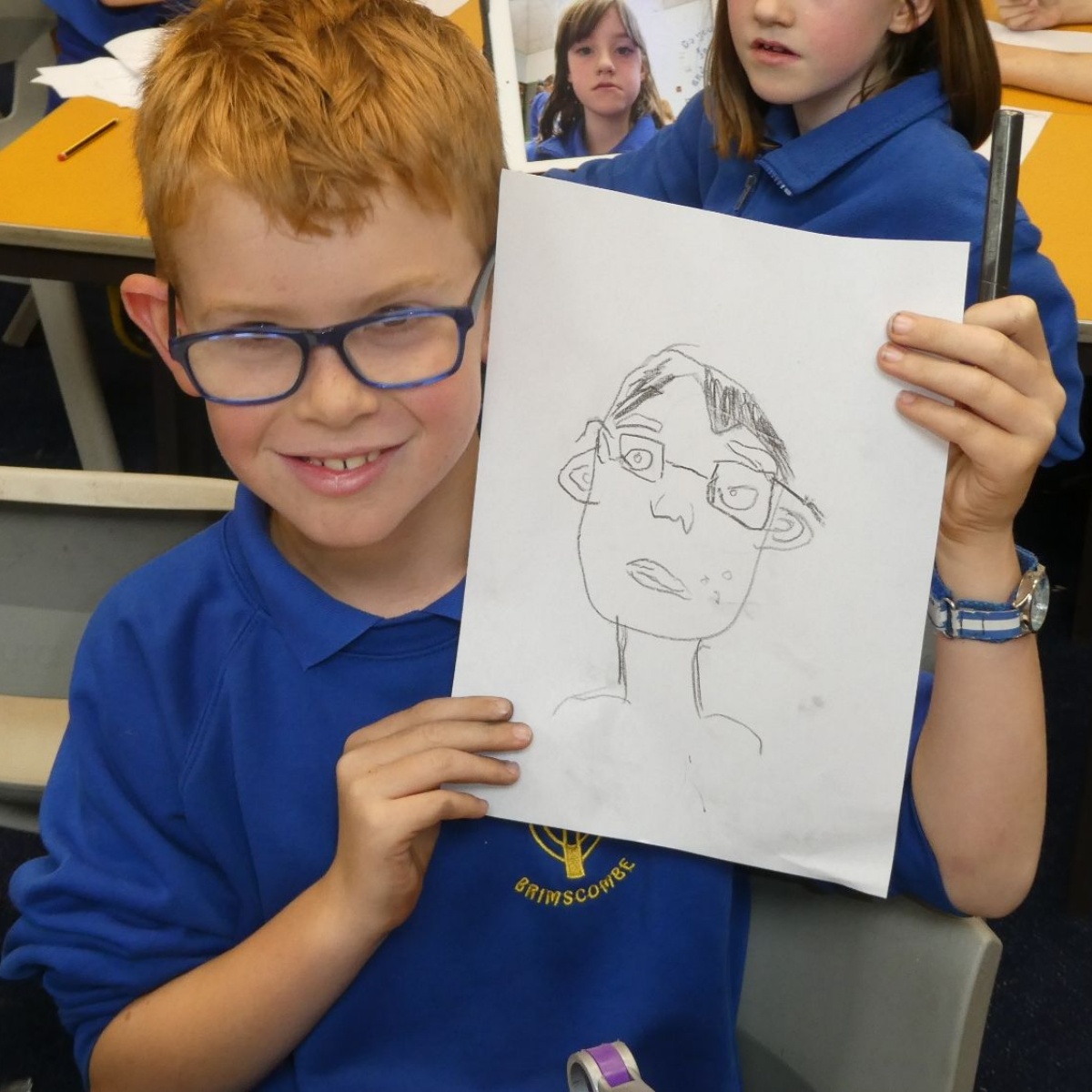 Brimscombe CE VA Primary School - Sketching Portraits